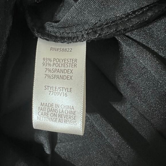 Max Studio Skirt Women Large Black Velvet Pleated Goth Whimsigoth Fairy - Picture 4 of 5